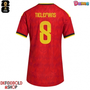 Belgien Youri Tielemans #8 Hjemmebanetrøje Dame VM 2026 Kort ærmer